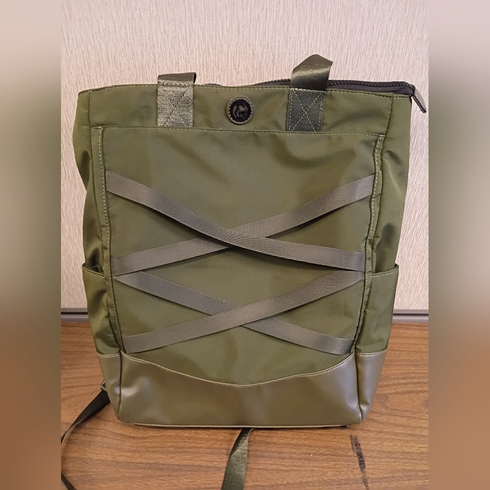 Joan and David Laptop Backpack Army Green